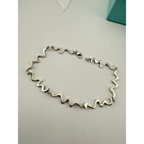 Tiffany & Co. Frank Gehry Equus Link Bracelet Sterling Silver Sculptural Design - Picture 7 of 7